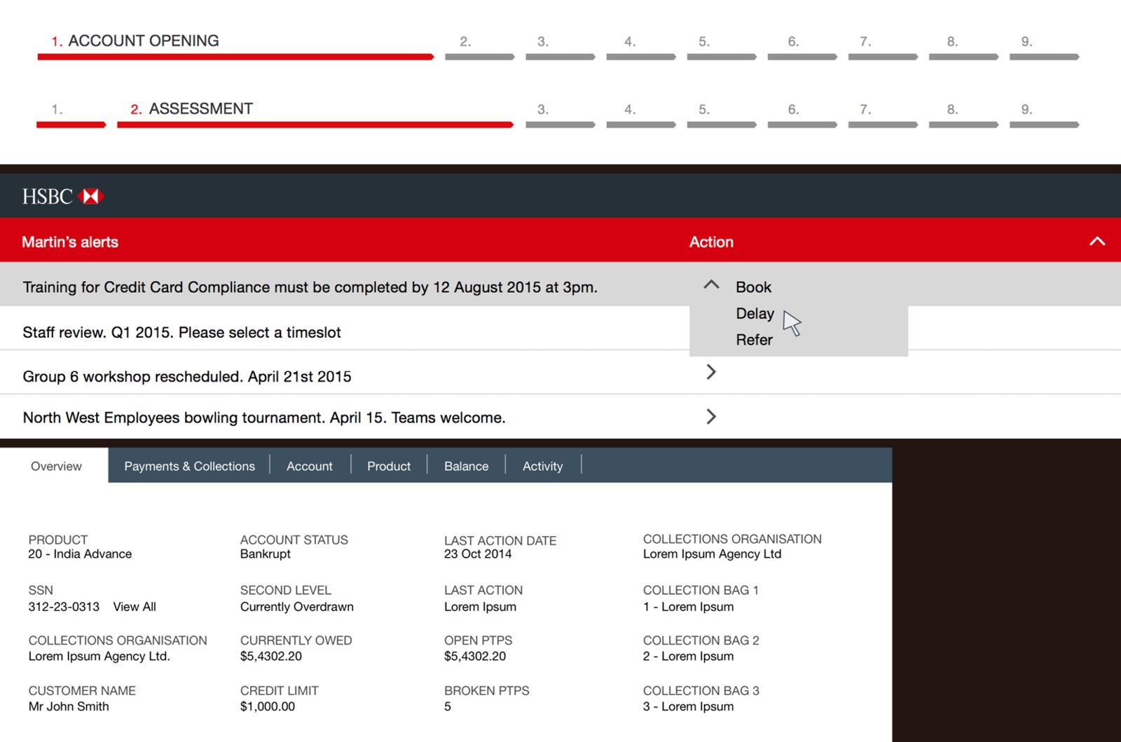 HSBC Dashboard